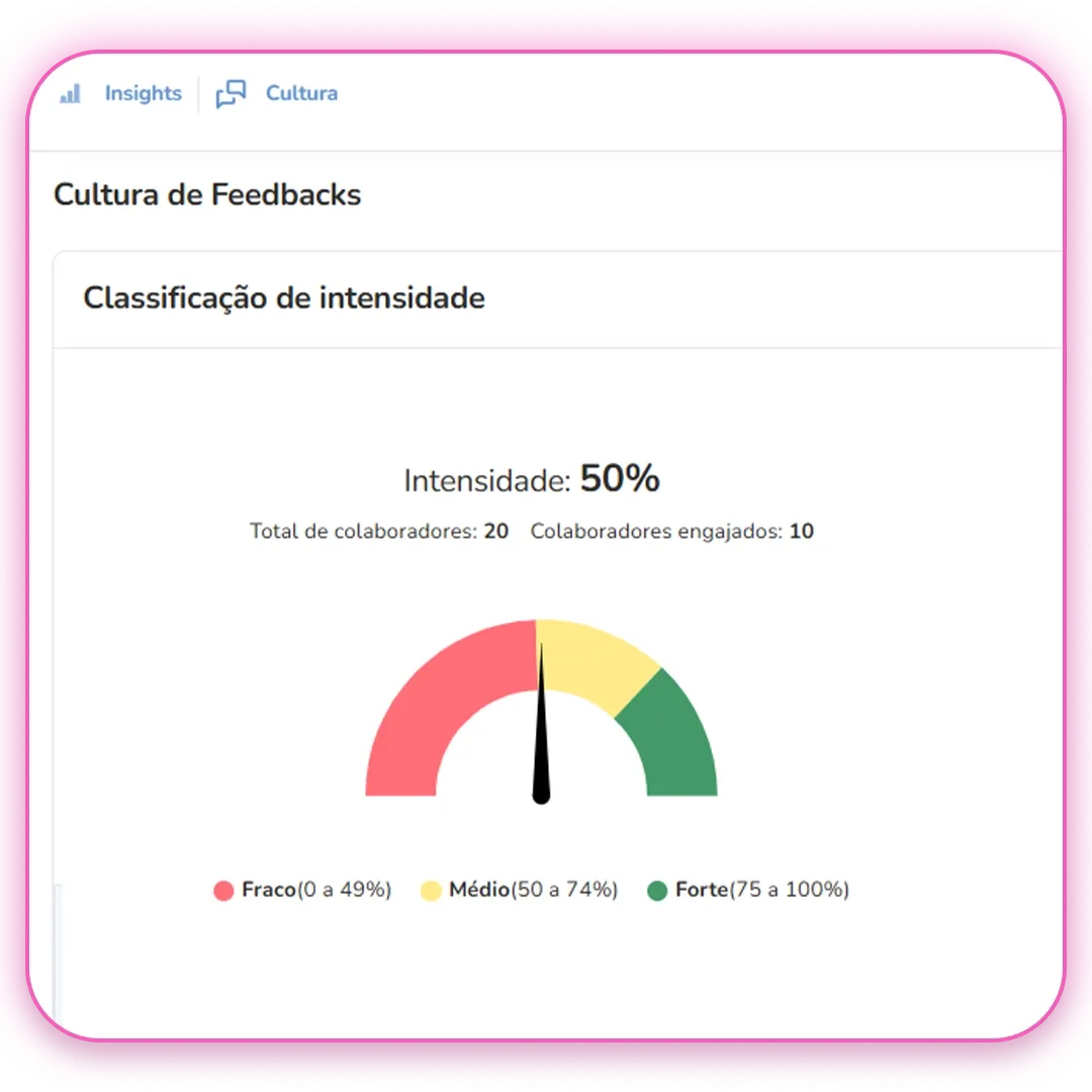 Tela do Avaliações, produto Vibe da Metadados