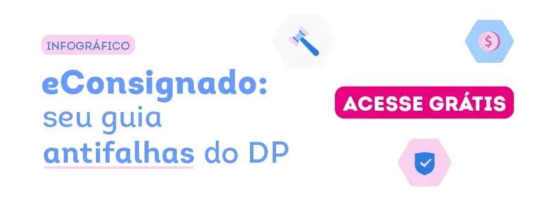Banner do Guia Antifalhas do eConsignado para o DP