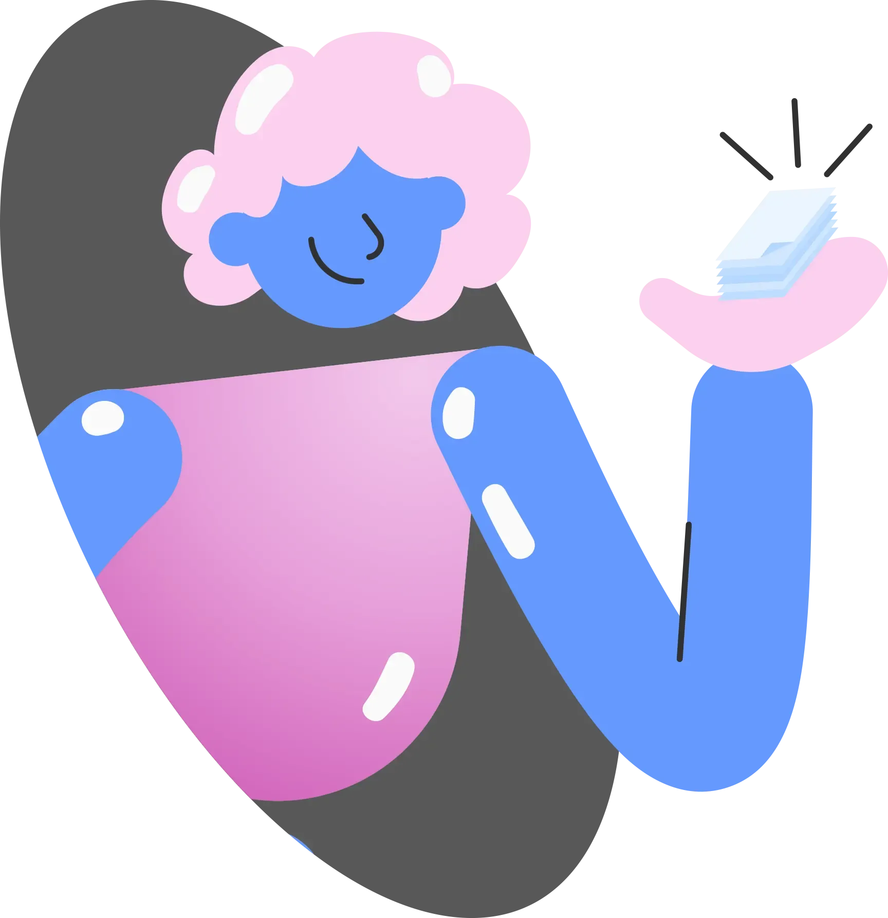 Análise da Folha de Pagamento: ilustração de pessoa com documentos na mão