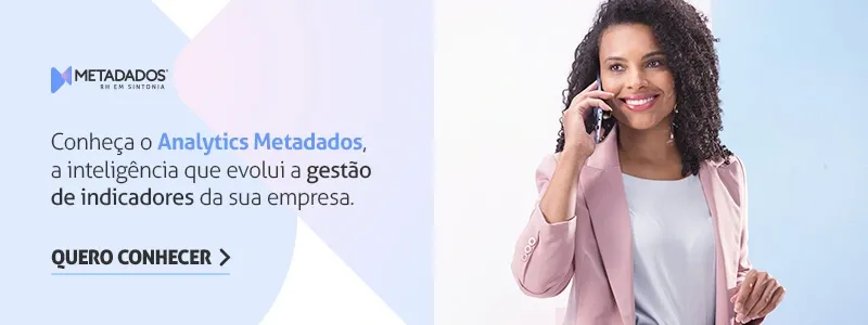 Banner do produto Analytics, da Metadados