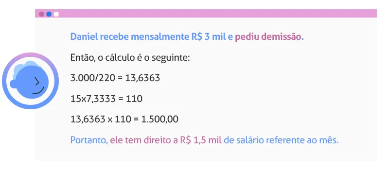 Cálculo de rescisão no pedido de demissão