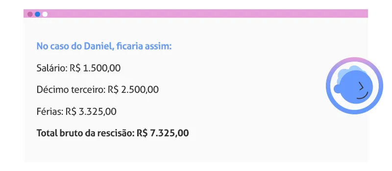 Conclusão do cálculo do pedido de demissão
