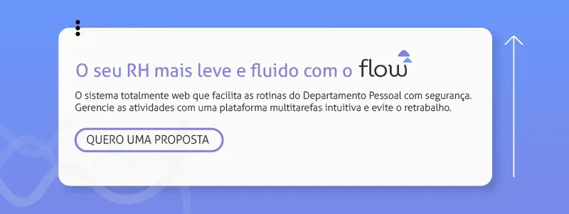 Banner para interessados clicarem em receber uma proposta sobre o Flow