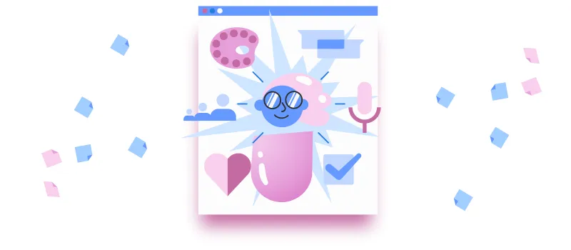 Gestão de recursos humanos: ilustração de pessoa pensando em criatividade e trabalho