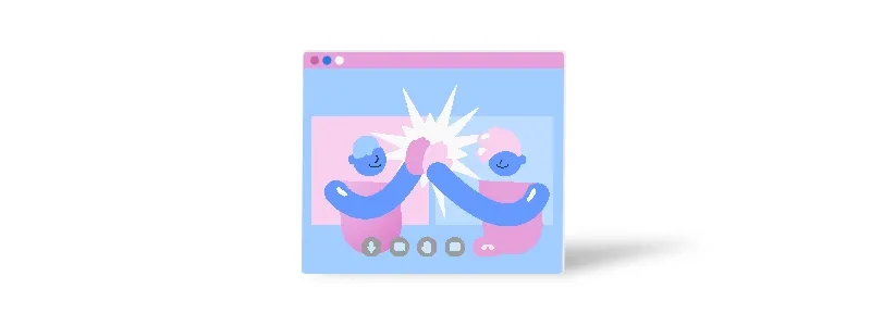 Importância da diversidade: duas pessoas fazendo toca aqui em ilustração