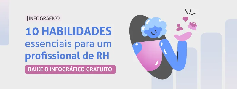 Infográfico: habilidades essenciais para um profissional de RH.