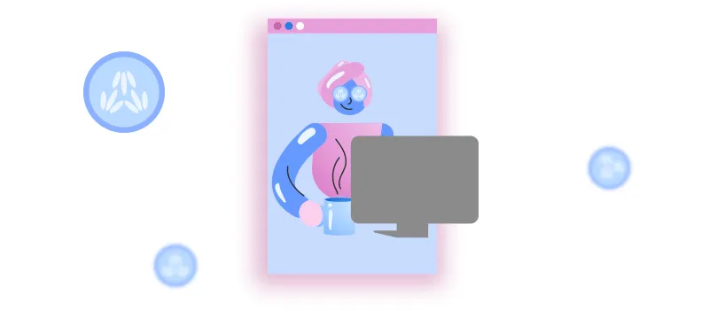 Janeiro branco: ilustração de pessoa relaxada trabalhando