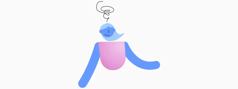 Licença Nojo: ilustração de funcionária triste