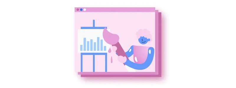 Linguagem Inclusiva: ilustração de pessoa pintando dados