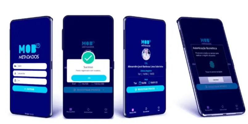 MOB Metadados: imagem do aplicativo de celular