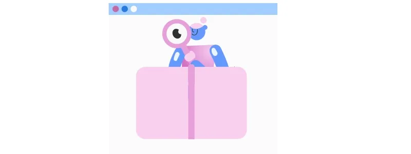 Testes psicológicos: ilustração de pessoa olhando com lupa