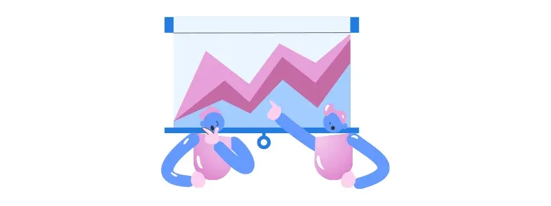 Tomada de decisão: ilustração de pessoas debatendo dados